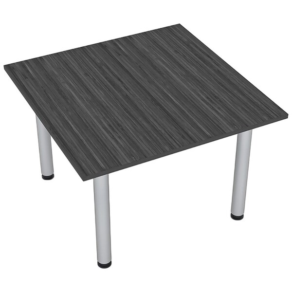 Skutchi Designs Square 4 Person Conference Room Table, 46" W, 46" L, 29" H, Asian Night HAR-SQ-46-POST-ASIANNIGHT - main